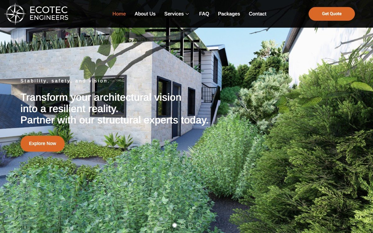Ecotech Engineers website