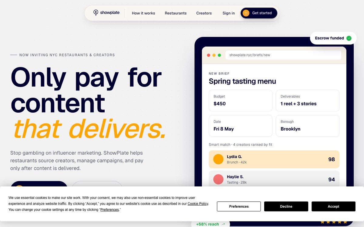 ShowPlate website