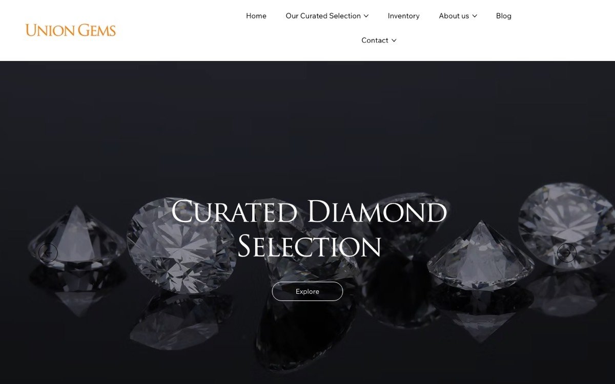 Union Gems website